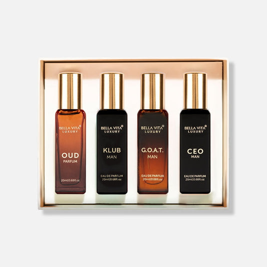 Bellavita Luxury Perfume Gift Set For Men - 4 x 20mls