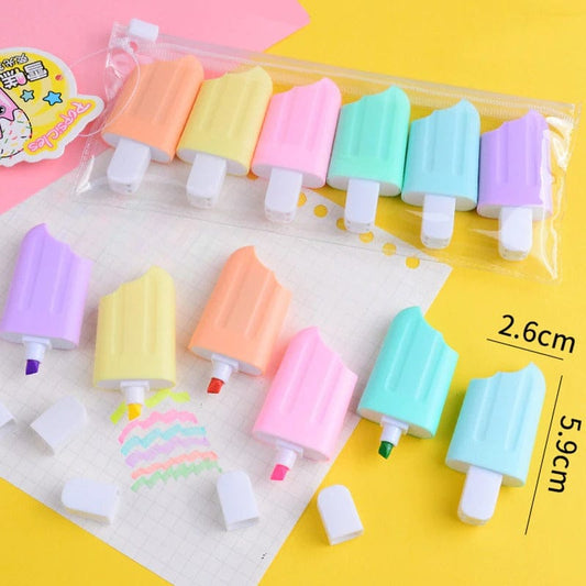 Mini Ice Candy Highlighter ( Pack Of 6 )